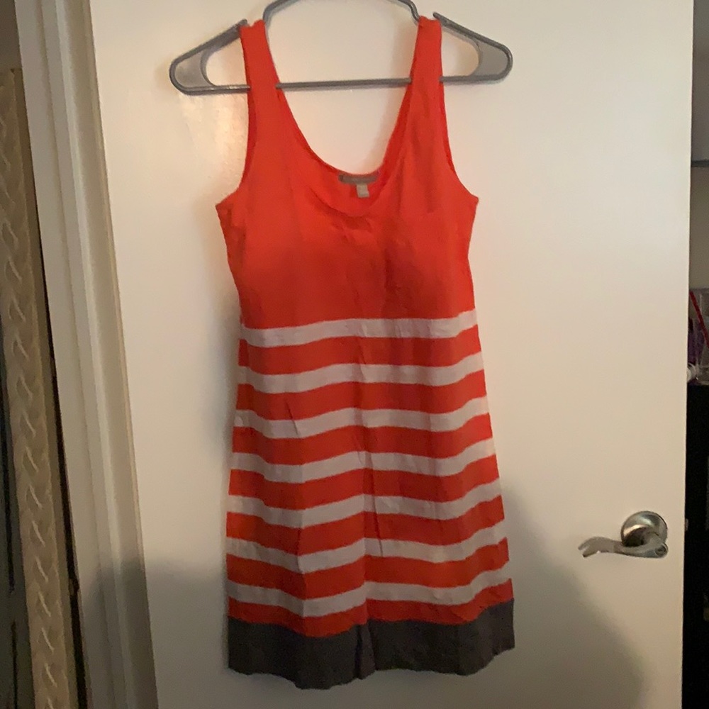 Orange and white striped Banana Republic dress XS